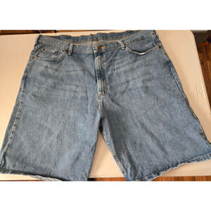 Wrangler Denim Shorts Men's 38‎ Relaxed Fit Blue Denim Pockets Casual Modern